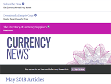 Tablet Screenshot of currency-news.com
